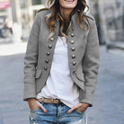 Blazer Damen Schwarz Elegant