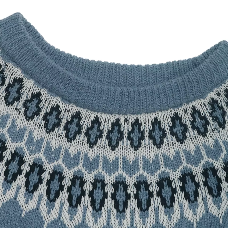 Damen Norweger Pullover Oversize