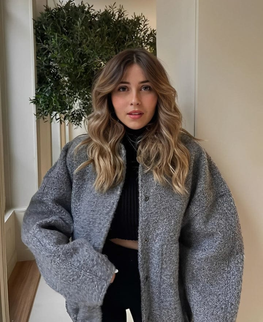 Übergroße Winterjacke für Frauen