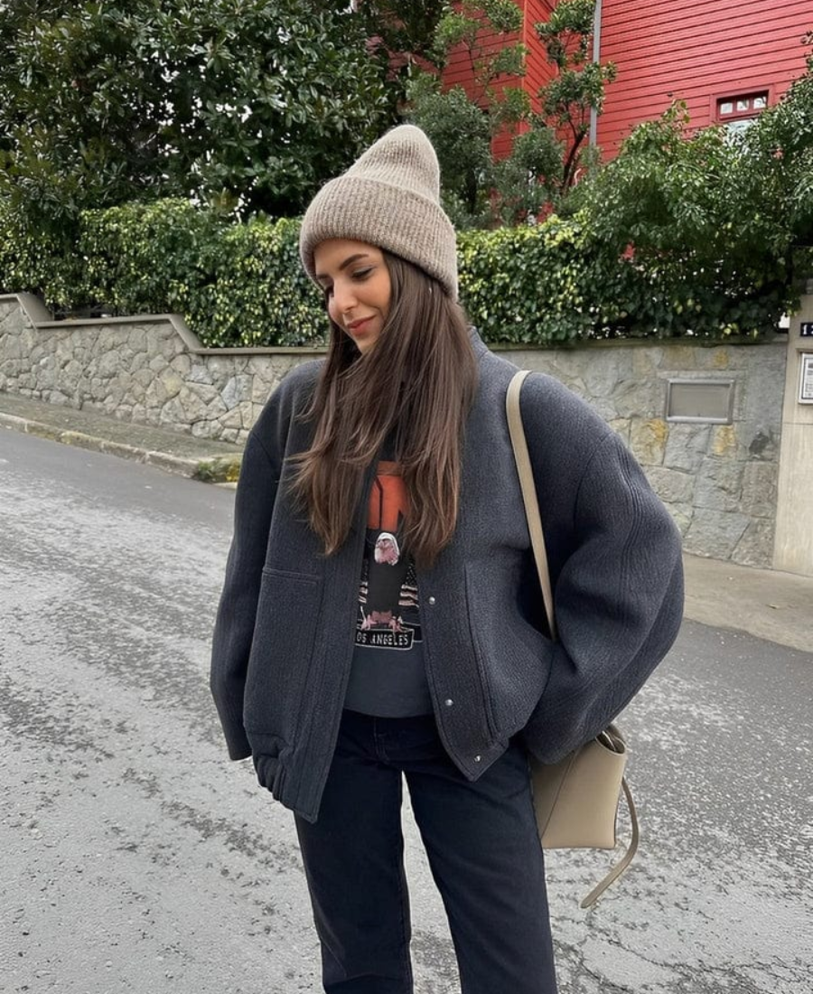 Übergroße Winterjacke für Frauen