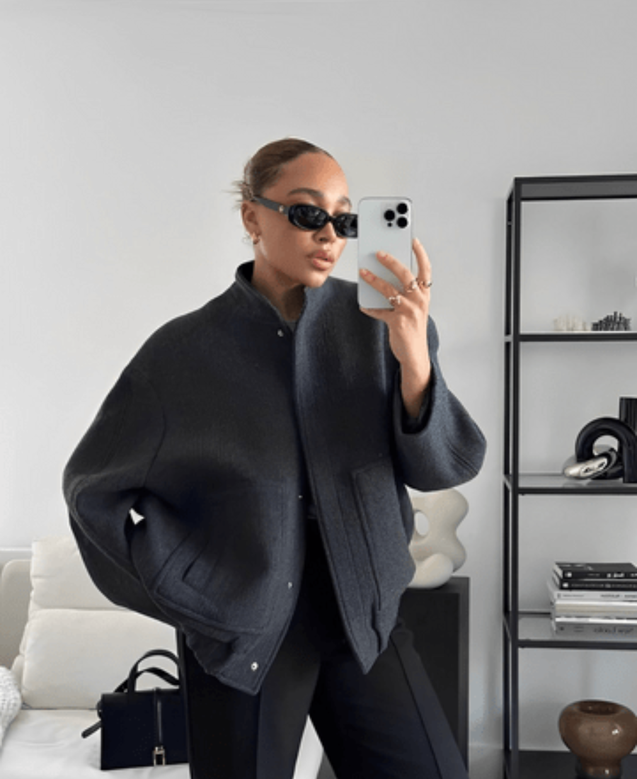 Übergroße Winterjacke für Frauen