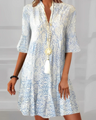 A-linie Abend V-Ausschnitt Kleid 