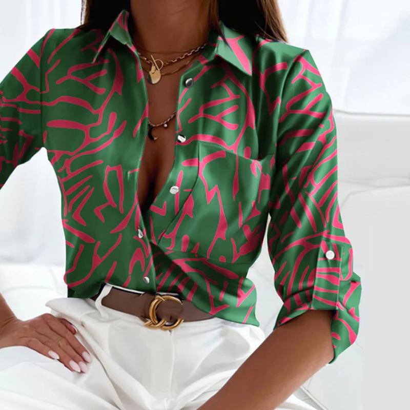 Damen Blusen Elegant Langarm