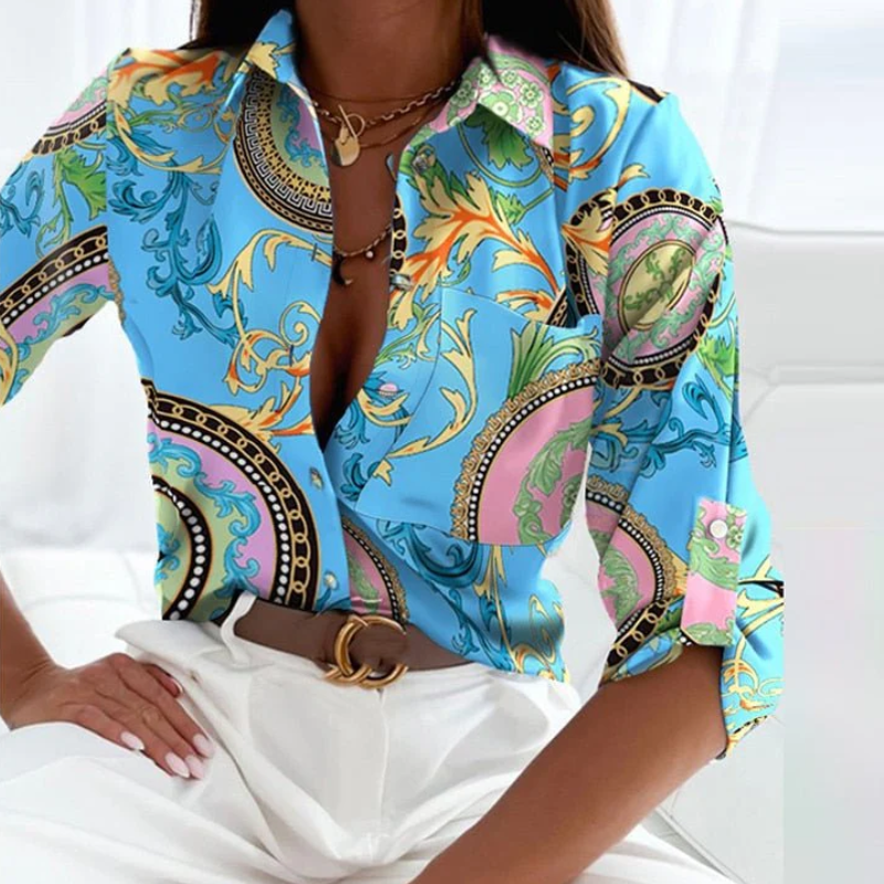 Damen Blusen Elegant Langarm
