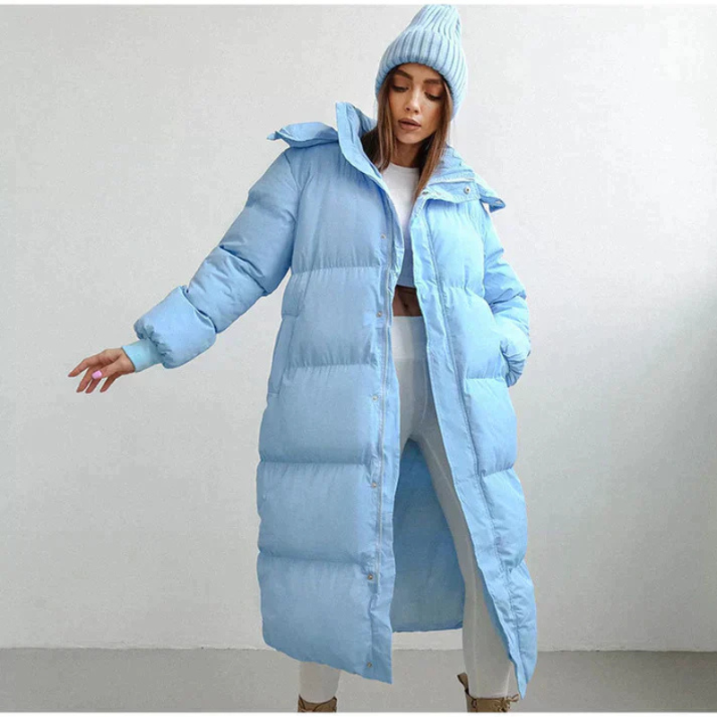 damen-daunenjacken-lang-steppjacke-schwarz