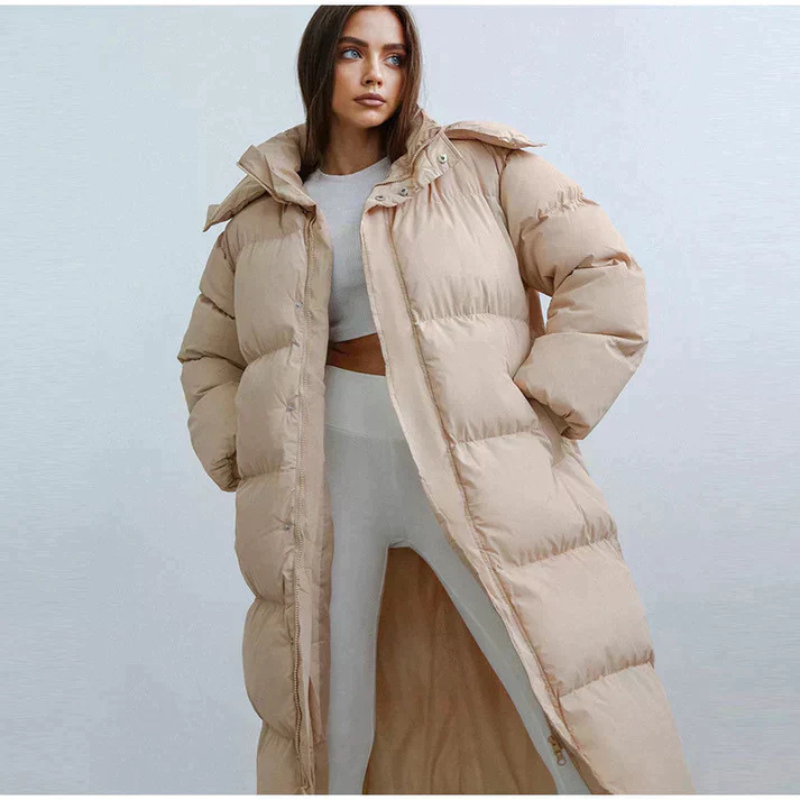 damen-daunenjacken-lang-steppjacke-schwarz