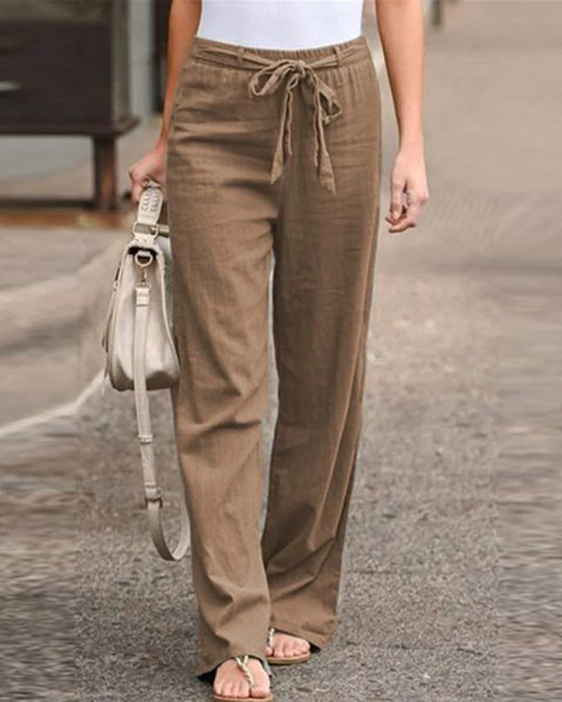 damen-elastischembund-bequeme-hose