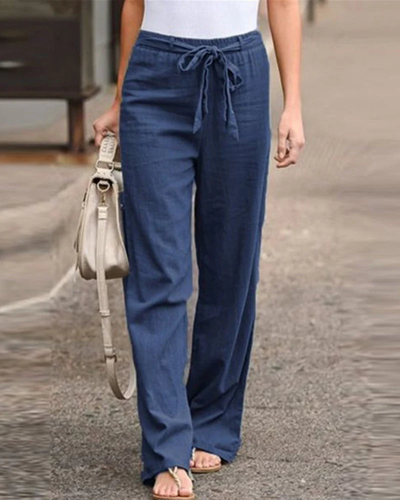 damen-elastischembund-bequeme-hose