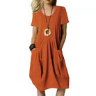 Elegantes A-Linie Kurzärmliges Kleid