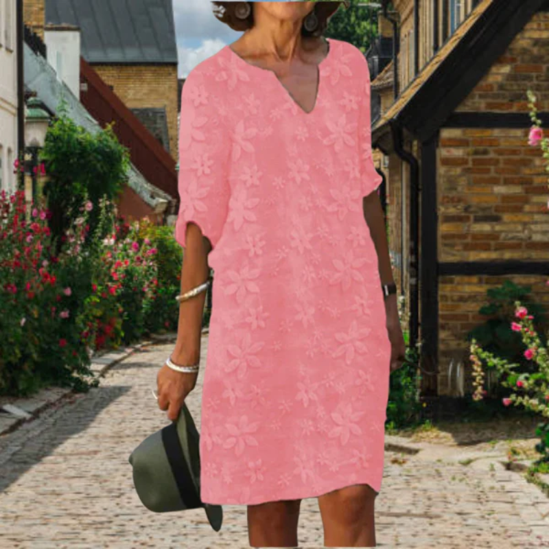 Elegant Abend V-Ausschnitt Kleid
