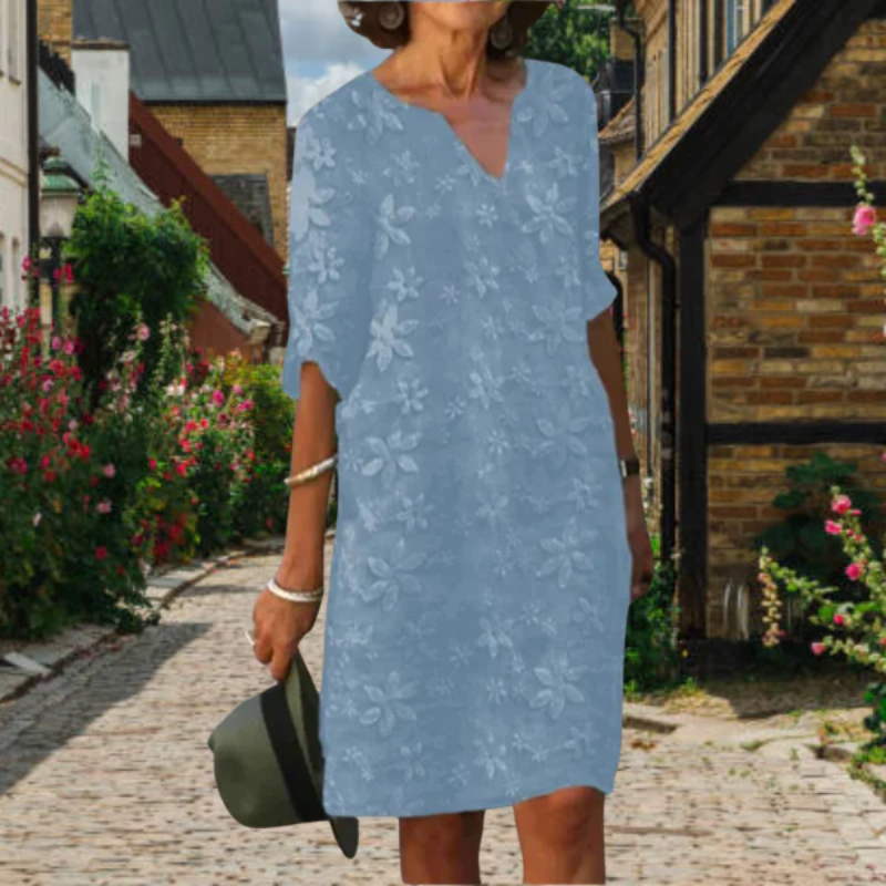 Elegant Abend V-Ausschnitt Kleid