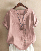Elegante Kurzarm-Bluse für Frauen