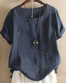 Elegante Kurzarm-Bluse für Frauen