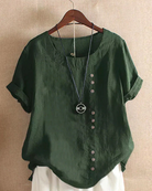 Elegante Kurzarm-Bluse für Frauen