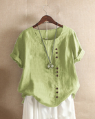 Elegante Kurzarm-Bluse für Frauen