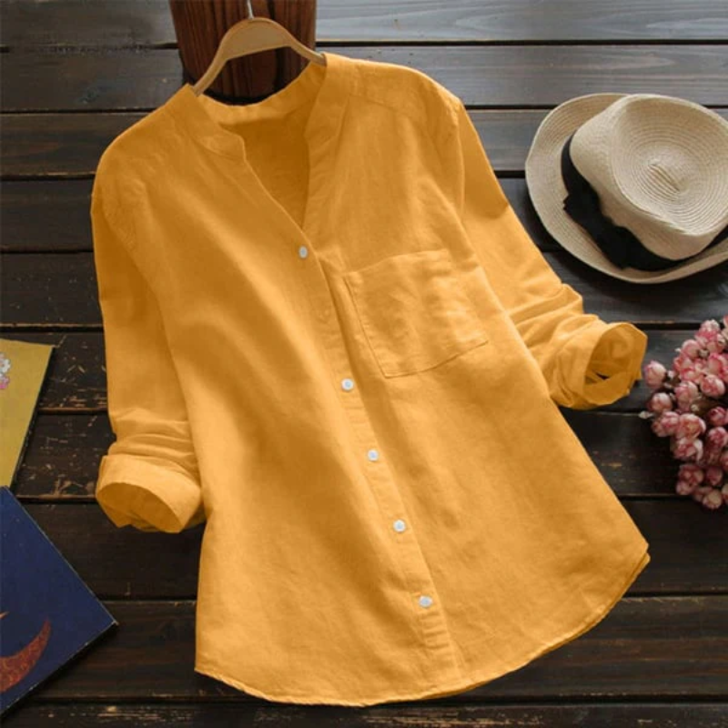 Elegante Langarm-Bluse für Frauen