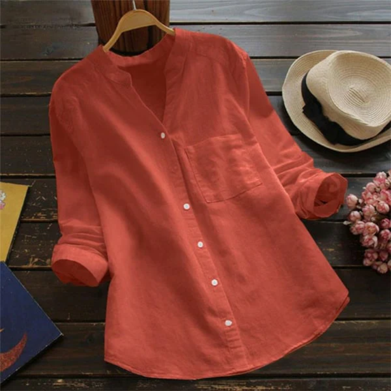 Elegante Langarm-Bluse für Frauen