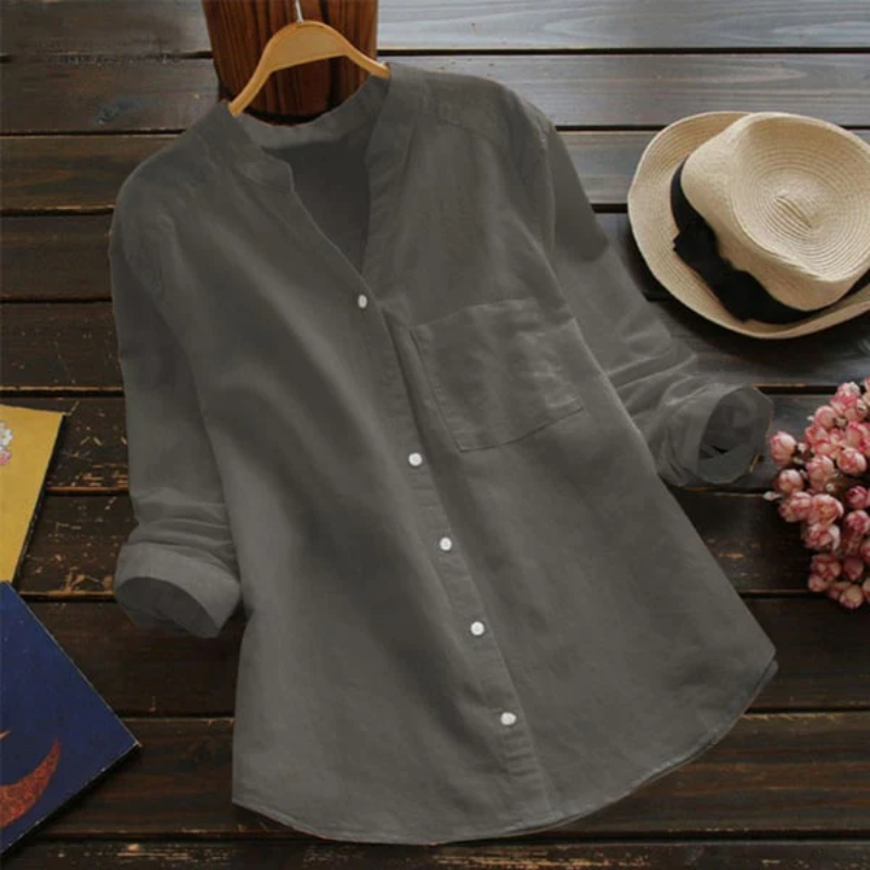 Elegante Langarm-Bluse für Frauen