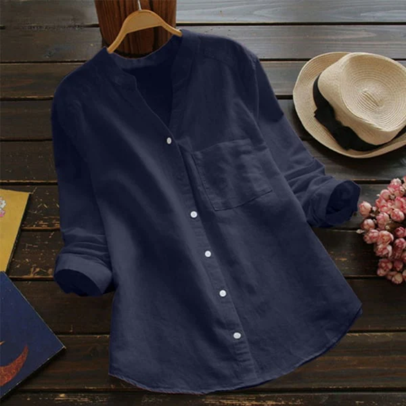 Elegante Langarm-Bluse für Frauen