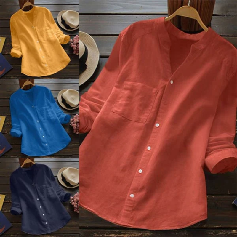 Elegante Langarm-Bluse für Frauen