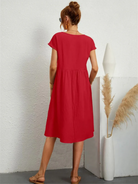 Elegantes Kurzärmliges Party Kleid 