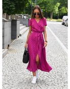 Elegantes Party-Wickelkleid