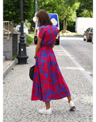 Elegantes Party-Wickelkleid