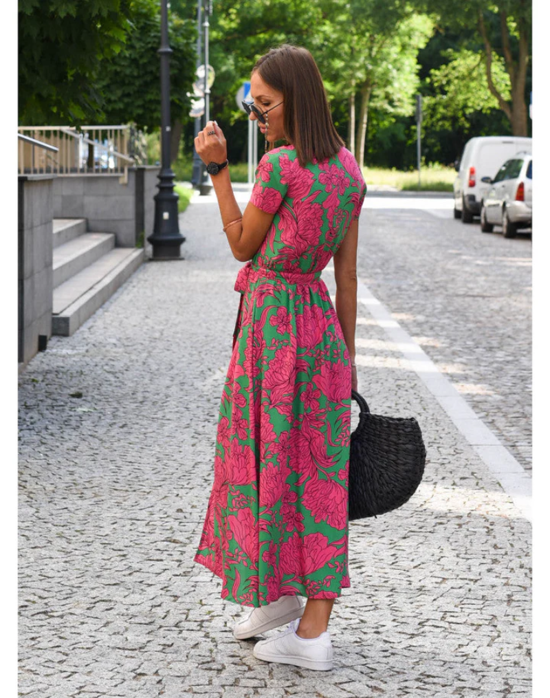 Elegantes Party-Wickelkleid