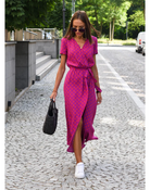 Elegantes Party-Wickelkleid