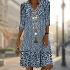 Elegantes V-Ausschnitt Kleid 