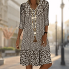 Elegantes V-Ausschnitt Kleid 