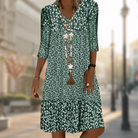 Elegantes V-Ausschnitt Kleid 