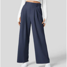 Elegante Hose mit hoher Taille und weitem Bein für Frauen