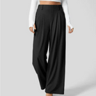 Elegante Hose mit hoher Taille und weitem Bein für Frauen