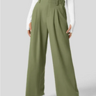 Elegante Hose mit hoher Taille und weitem Bein für Frauen