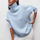 Elegante Oversize Rollkragenpullover für Frauen