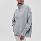 Elegante Oversize Rollkragenpullover für Frauen