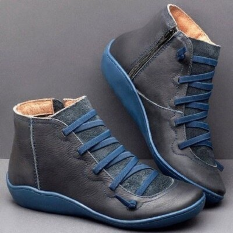 Damen Flach Stiefeletten Elegant