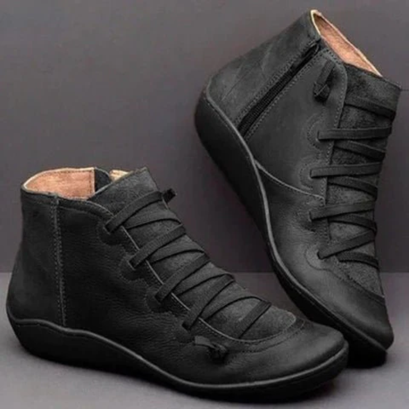 Damen Flach Stiefeletten Elegant