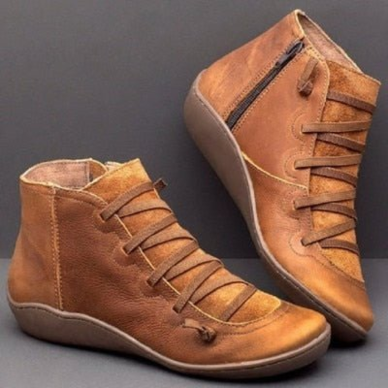 Damen Flach Stiefeletten Elegant