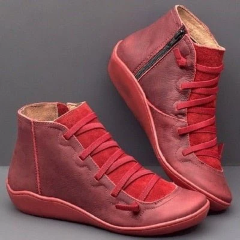 Damen Flach Stiefeletten Elegant