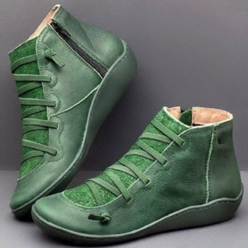 Damen Flach Stiefeletten Elegant