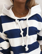Gestreifter Hoodie für Frauen