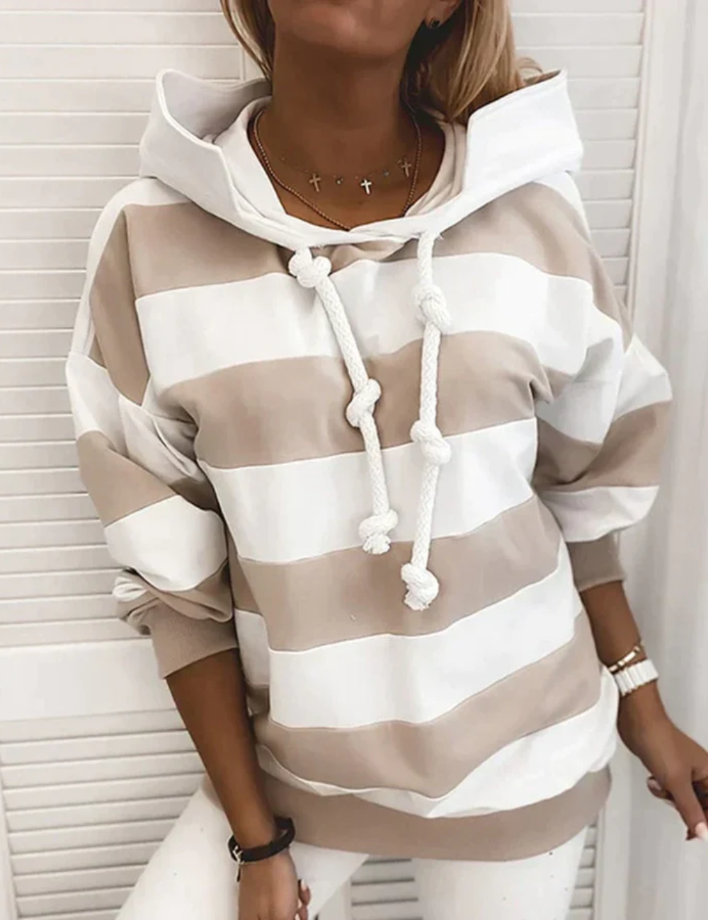 Gestreifter Hoodie für Frauen