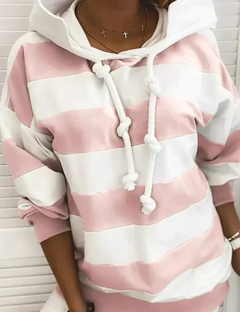 Gestreifter Hoodie für Frauen