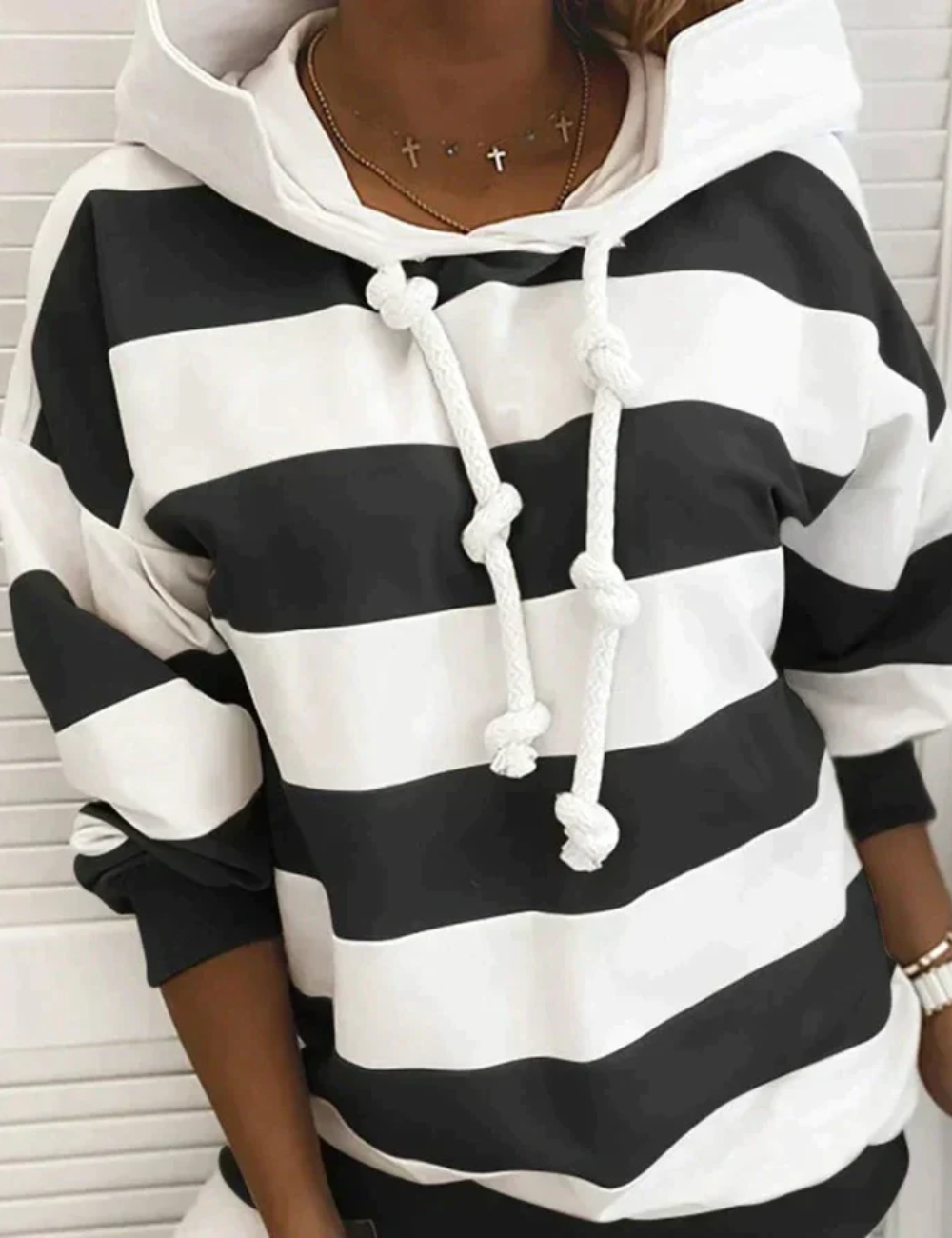 Gestreifter Hoodie für Frauen