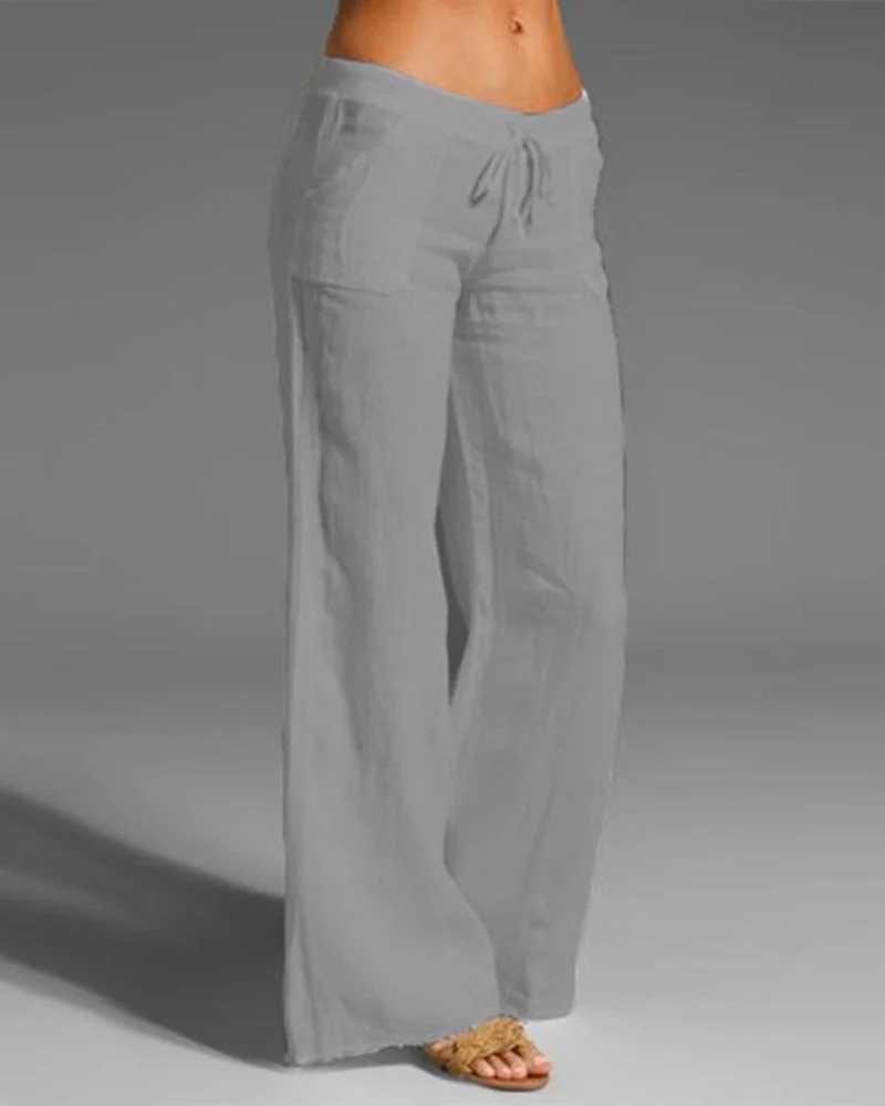 High-Waist Weite Hose für Frauen