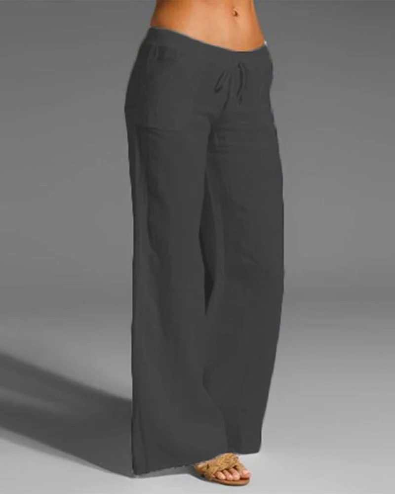 High-Waist Weite Hose für Frauen