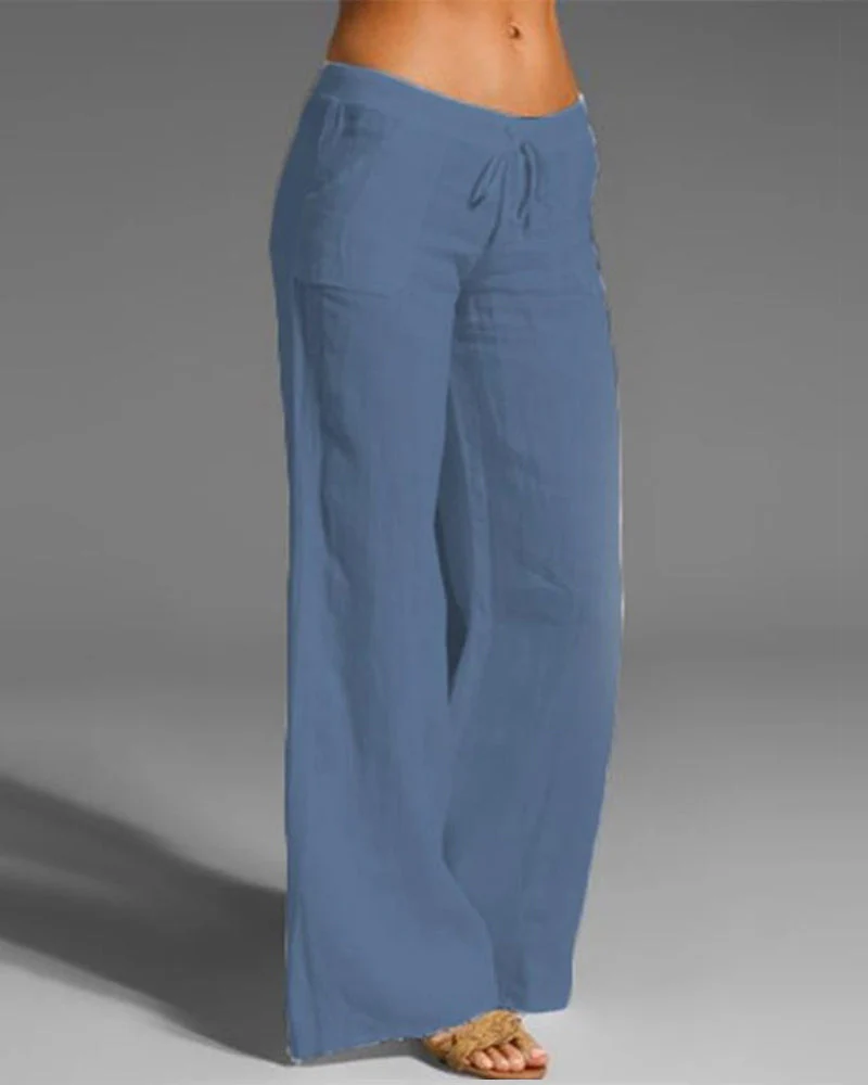 High-Waist Weite Hose für Frauen