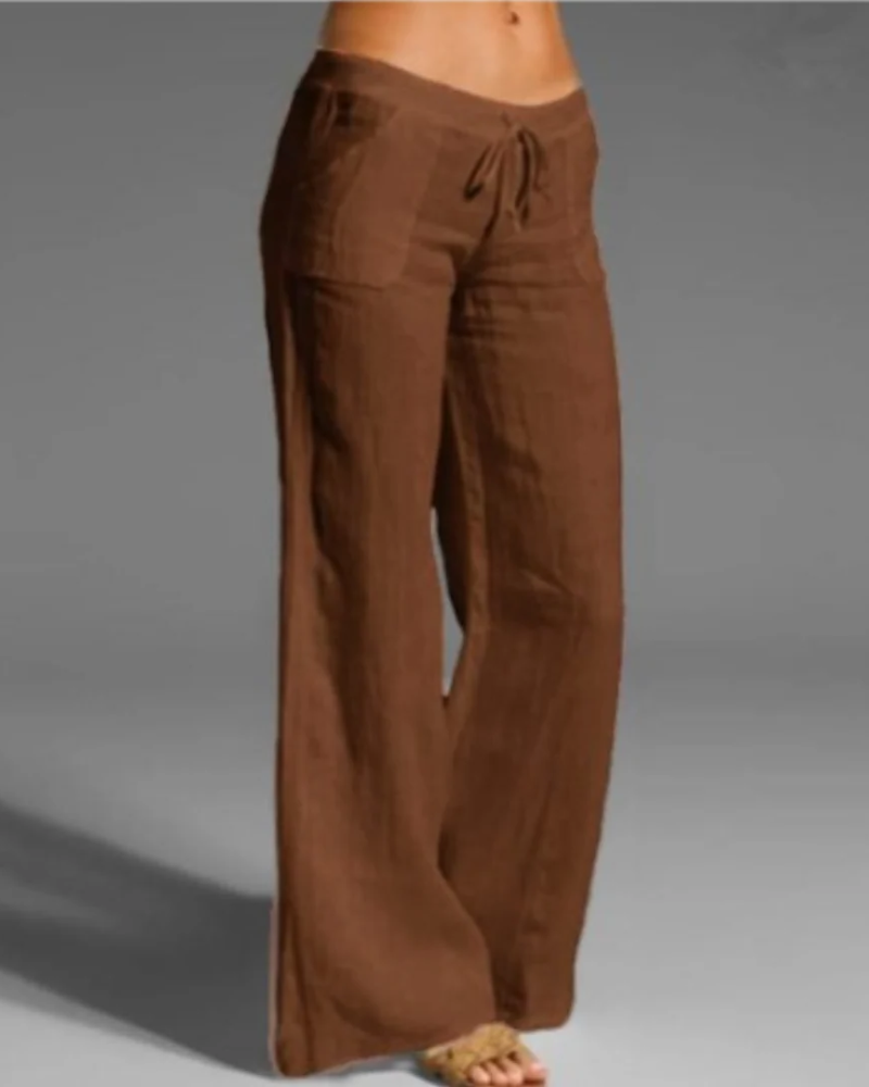High-Waist Weite Hose für Frauen